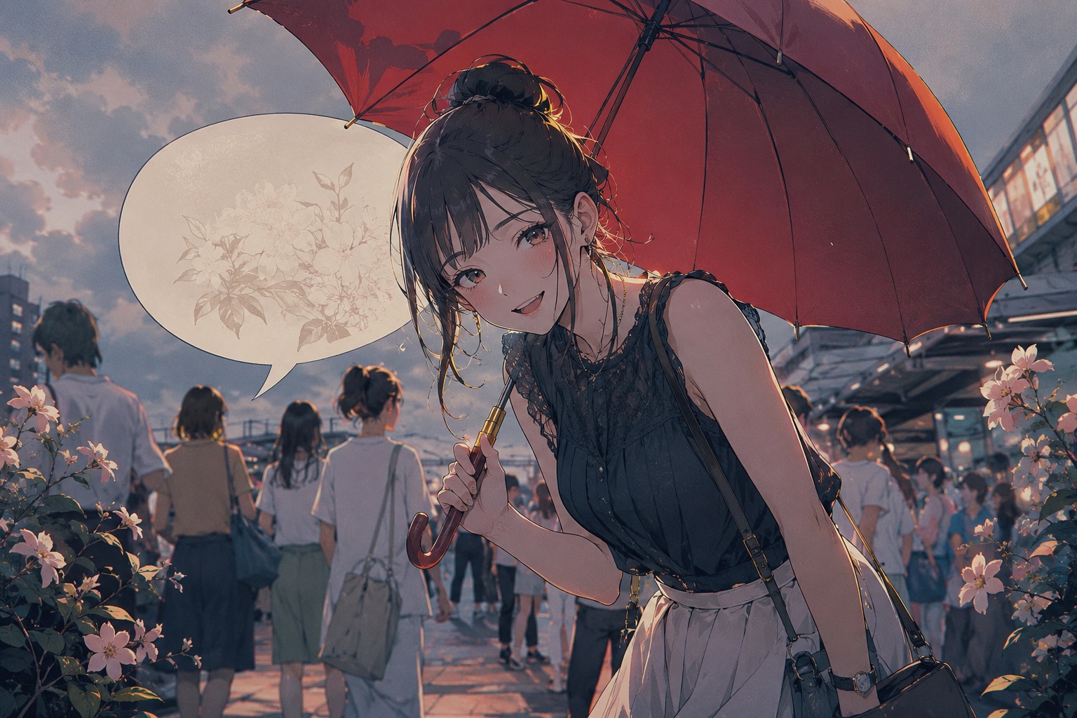 ｢雨、降ってないよ?｣ ｢いつ降られても良いようにね｣