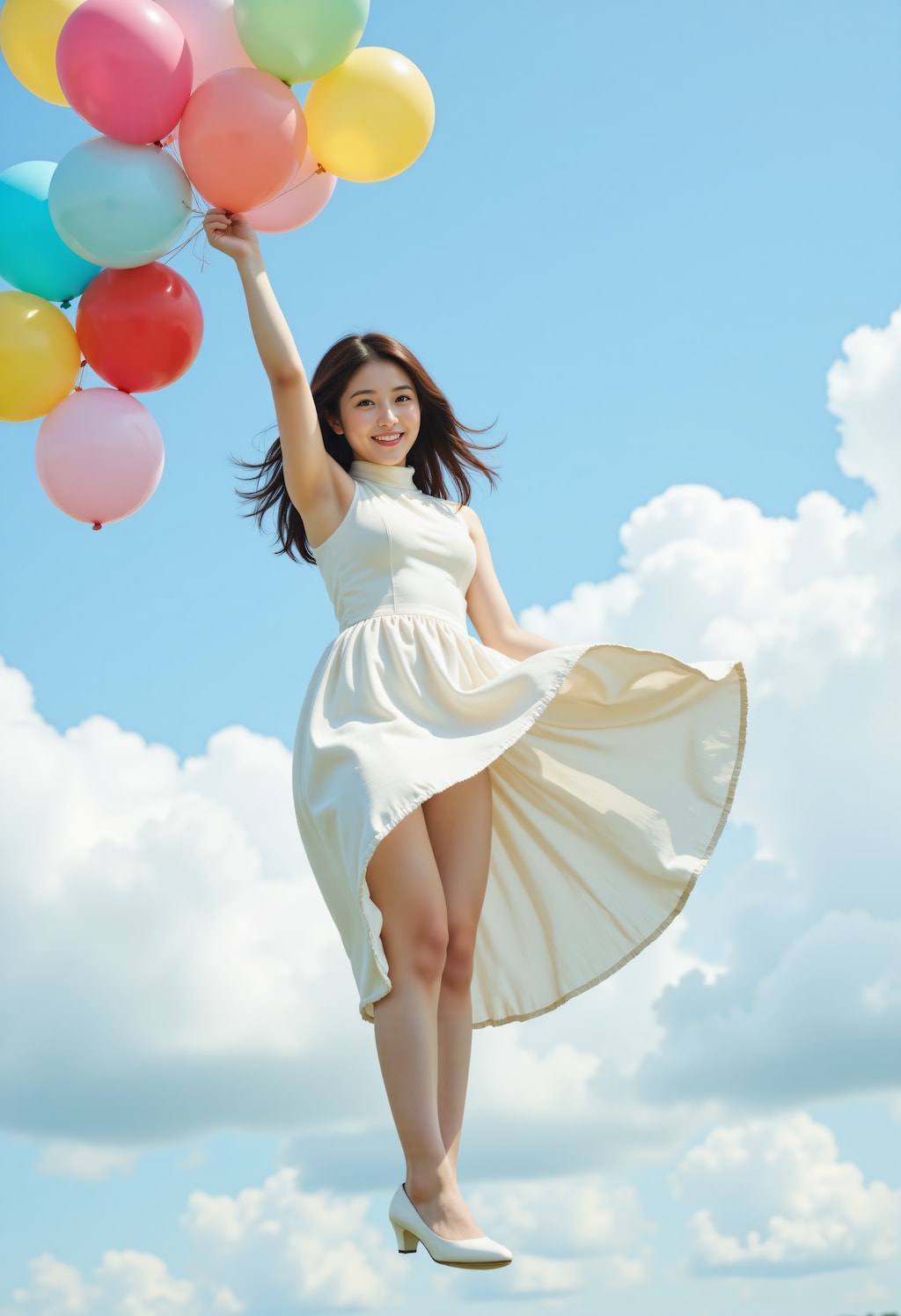 風船でジャンプ