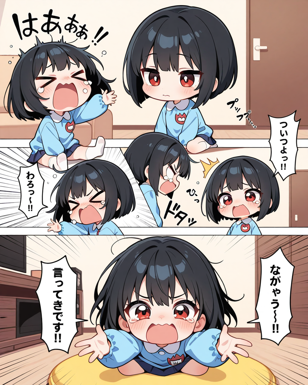 泣き叫ぶちーちゃん