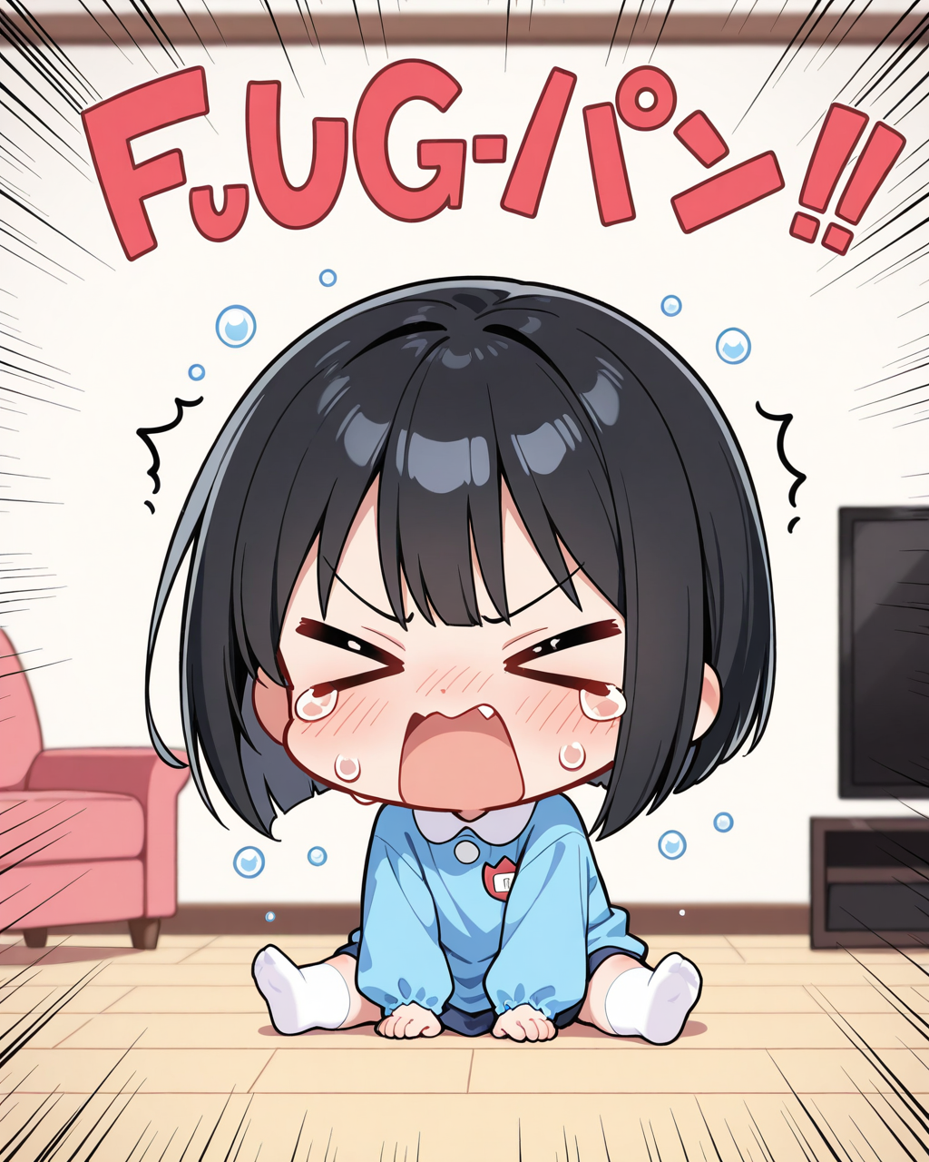 泣き叫ぶちーちゃん