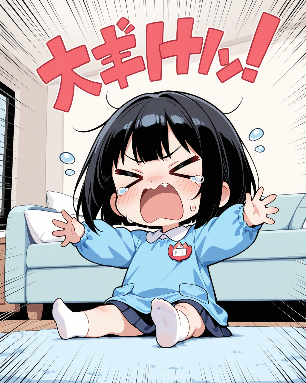 泣き叫ぶちーちゃん