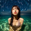 星空の海水浴 5枚目
