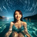 星空の海水浴 9枚目