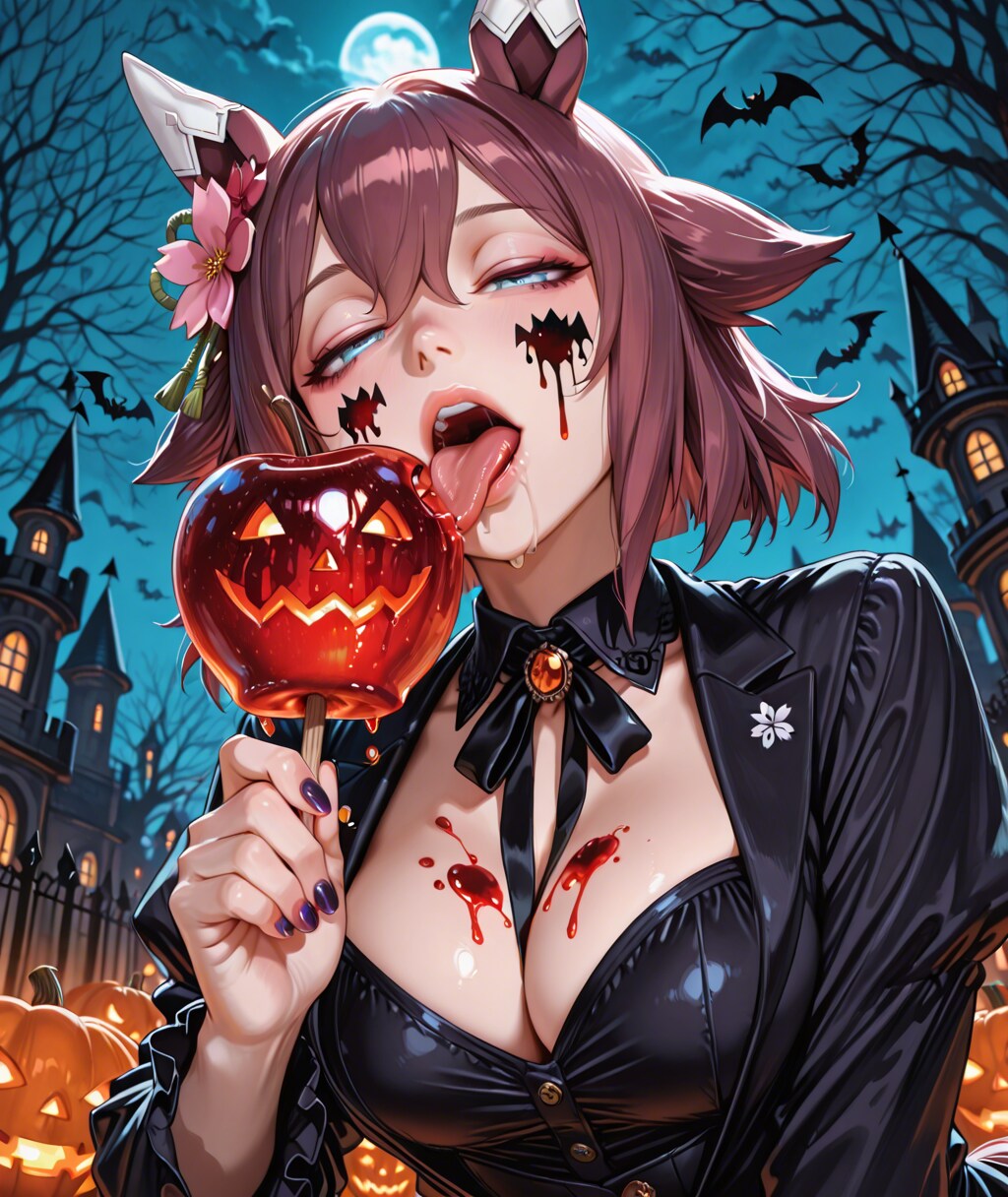 ハロウィンにはキャラメルアップル⑤