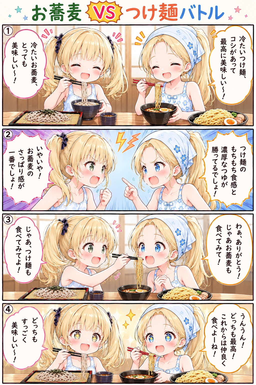 そばVSつけ麺バトル