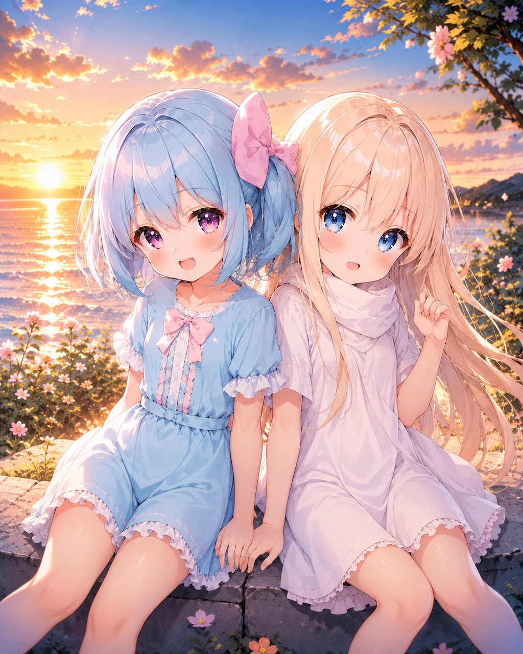 夕焼けのとなりで🌇🌸