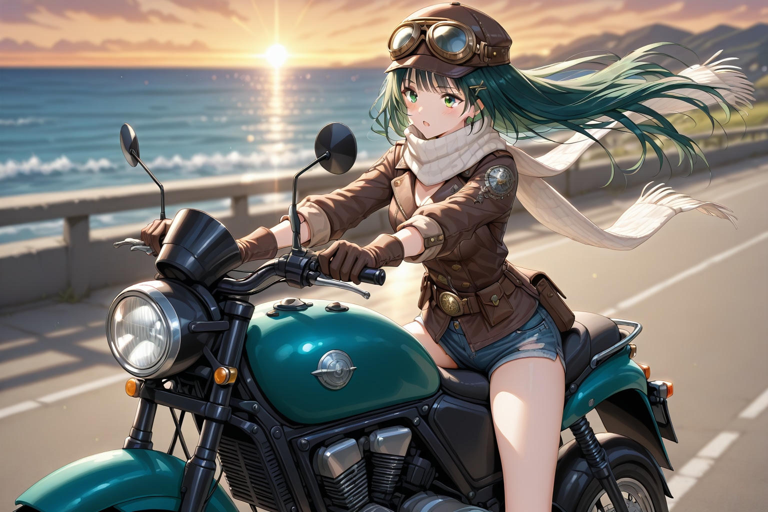 バイク好き彼女 | の人気AIイラスト・グラビア