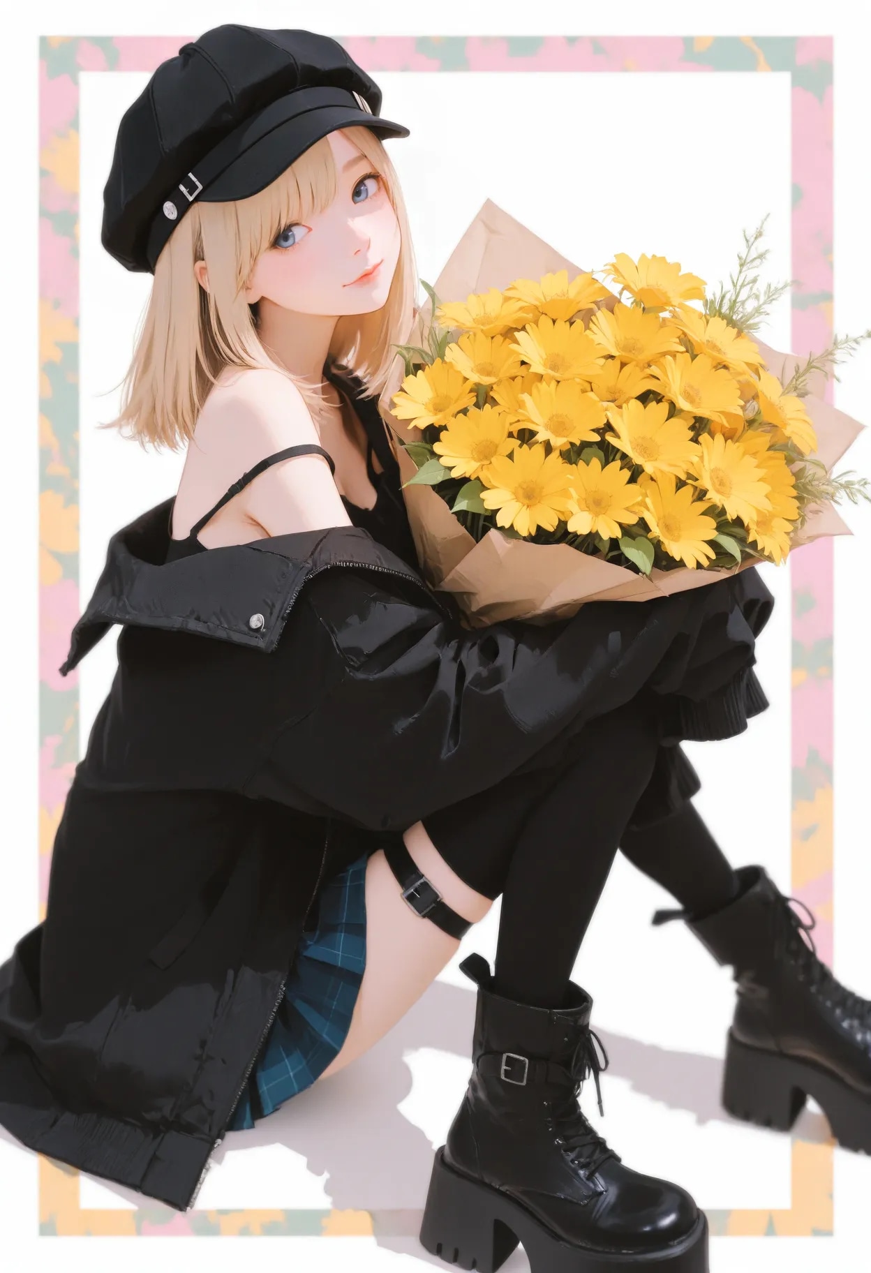 幸せの黄色い花束 | の人気AIイラスト・グラビア