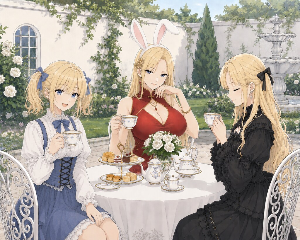 三姉妹のお茶会