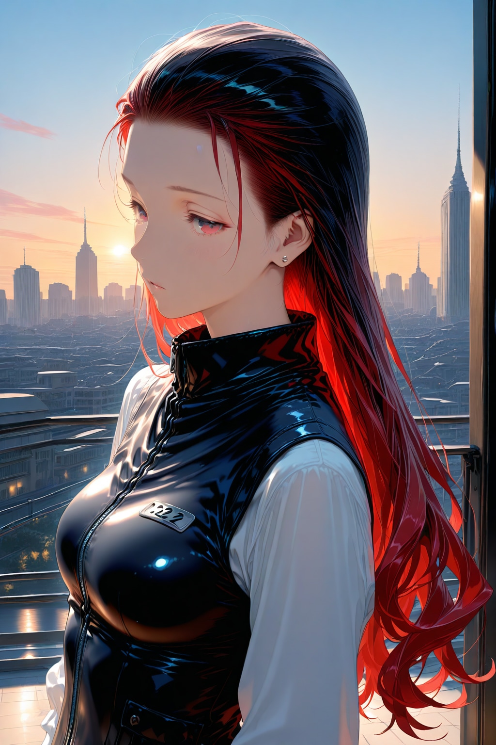 ジッパーベスト 32歳 | の人気AIイラスト・グラビア