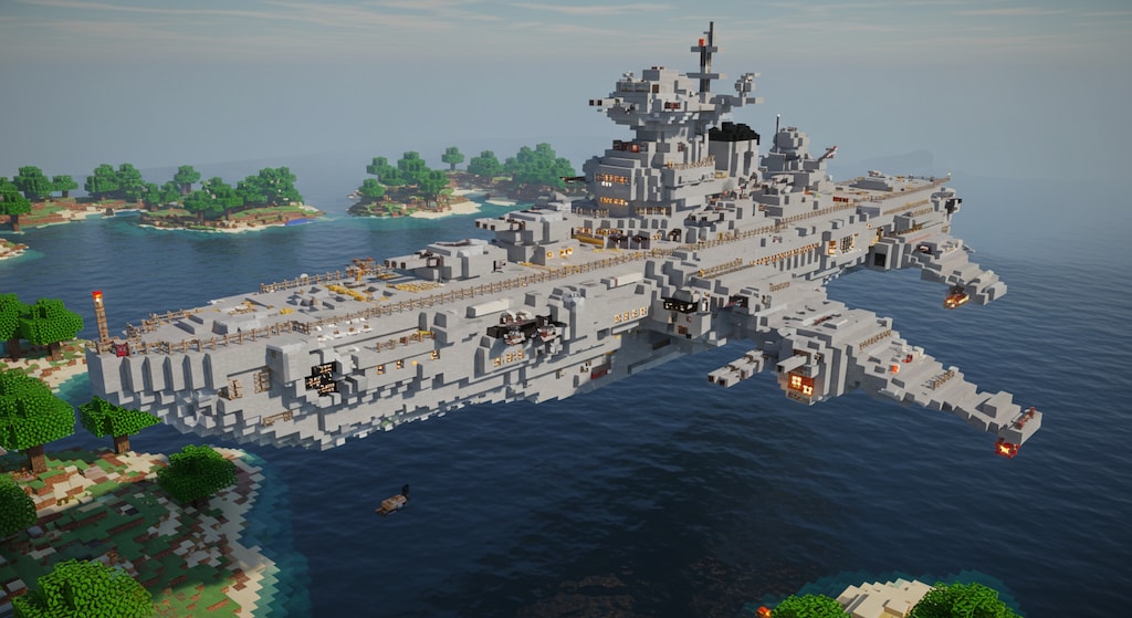 マインクラフト宇宙戦艦
