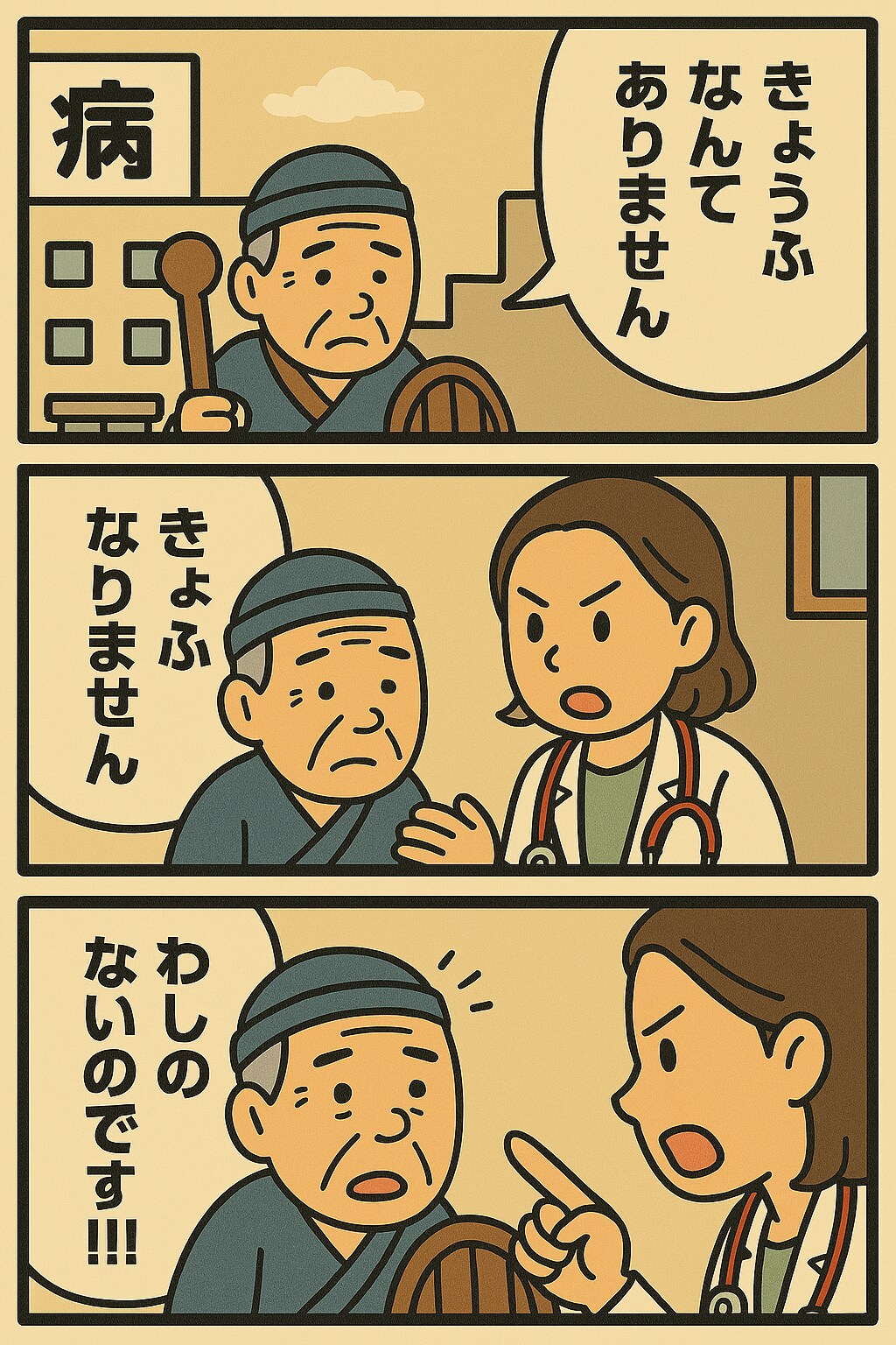 女医が患者をくにへかえす