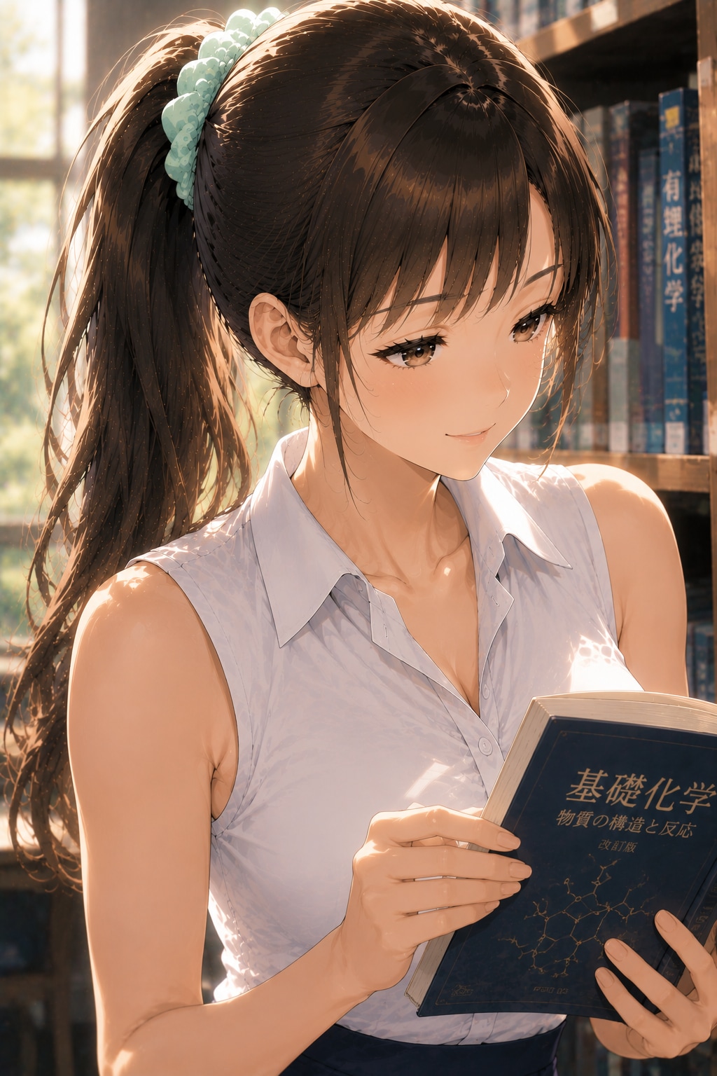 図書室にて