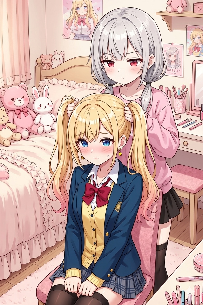 うちの子手ツインテ天原姉妹ナミちゃん編 | の人気AIイラスト・グラビア
