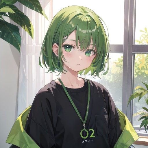 緑 | の人気AIイラスト・グラビア