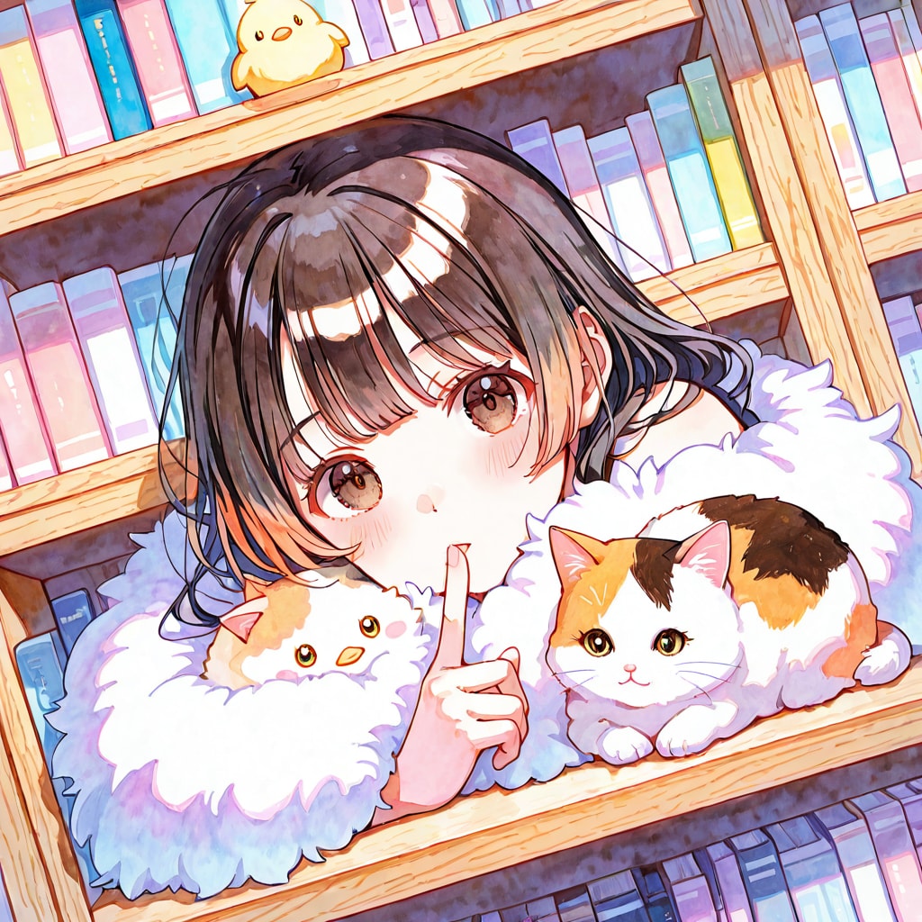 三毛殿と図書館では、しー（１）BONSAI