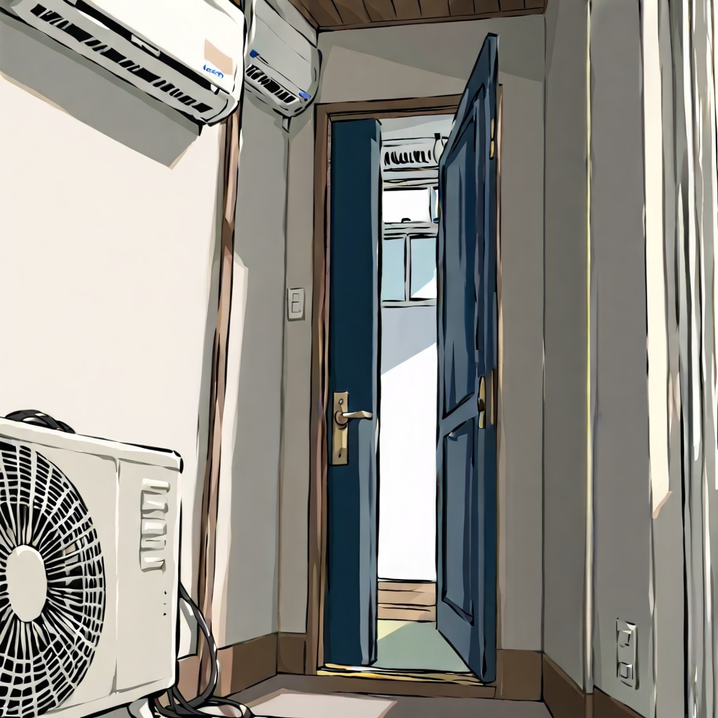 エアコンが付いた部屋