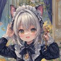 煌めく瞳の猫耳メイドさん 6枚目