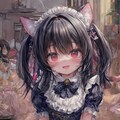 煌めく瞳の猫耳メイドさん 9枚目