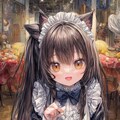 煌めく瞳の猫耳メイドさん 4枚目