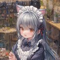煌めく瞳の猫耳メイドさん 10枚目