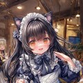 煌めく瞳の猫耳メイドさん 3枚目