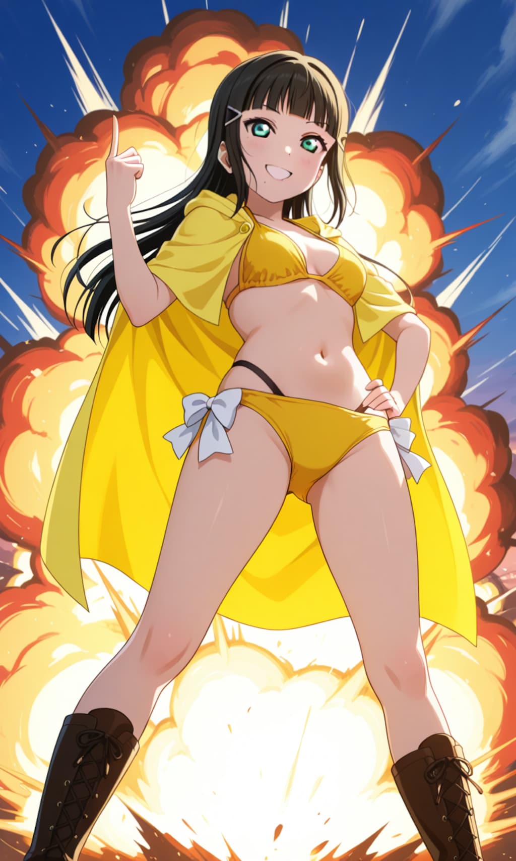 イエロービキニで爆発黒澤ダイヤ👙💥💛