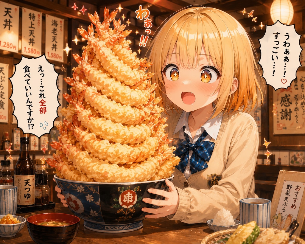 7月23日と、毎月23日は天麩羅の日と聞いて