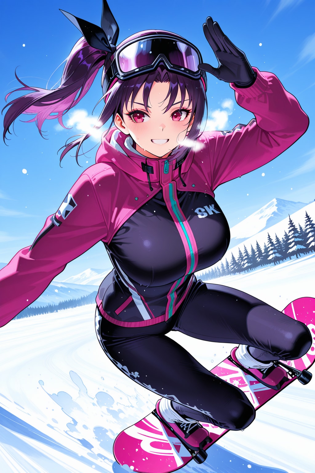 スノボ日和だね🏂🌨️❤️ | の人気AIイラスト・グラビア