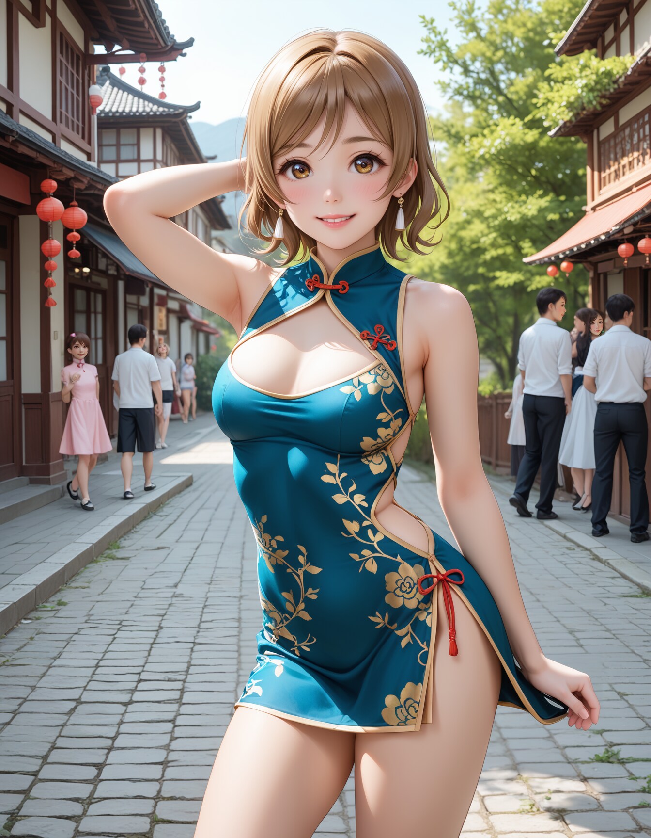 スクールアイドル⁉😅「小泉花陽 国立音ノ木坂学院一年生」チャイナ服Ver．【model：waiANIHENTAIPONYXL_v60】