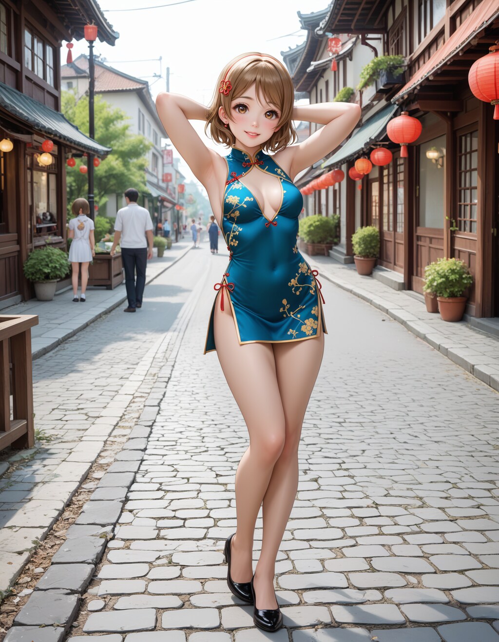 スクールアイドル⁉😅「小泉花陽 国立音ノ木坂学院一年生」チャイナ服Ver．【model：waiANIHENTAIPONYXL_v60】