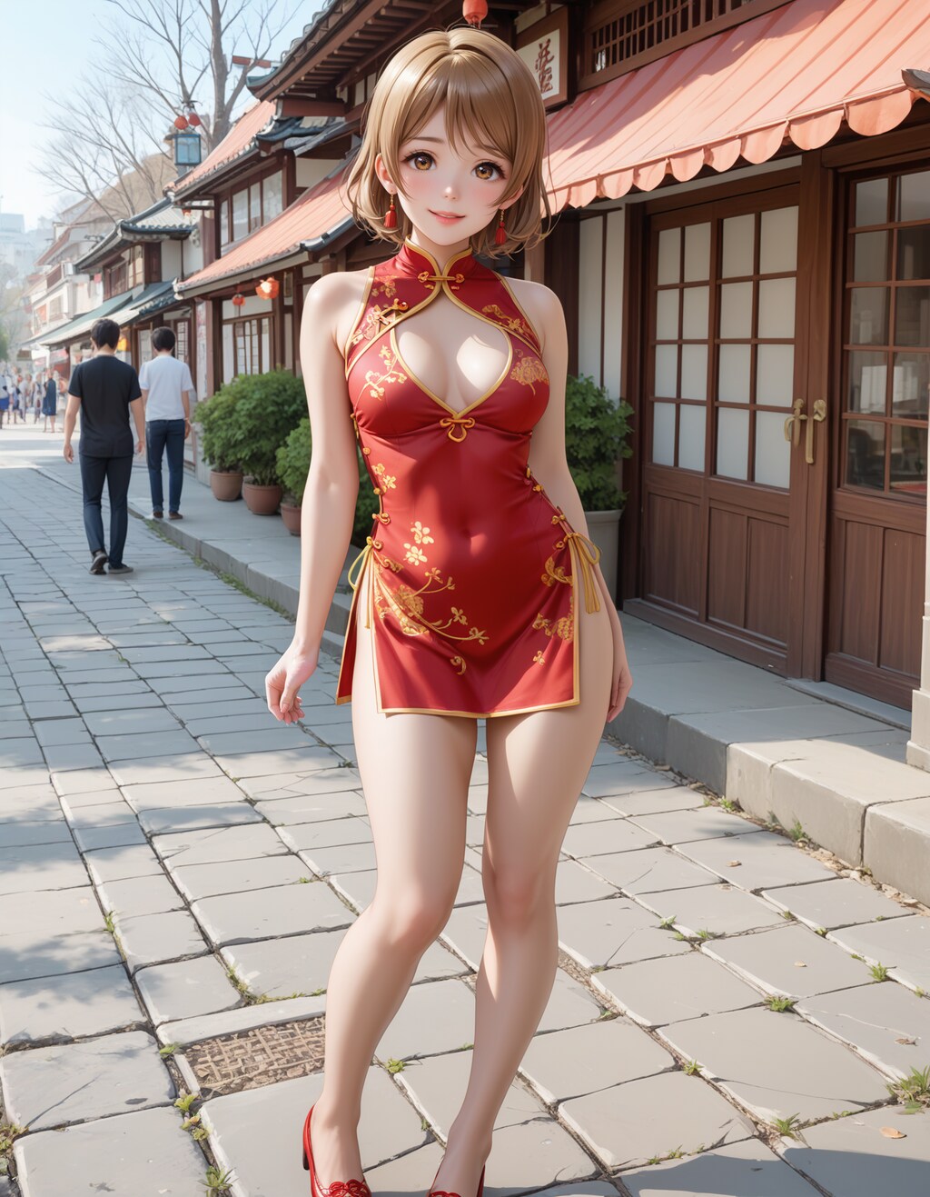 スクールアイドル⁉😅「小泉花陽 国立音ノ木坂学院一年生」チャイナ服Ver．【model：waiANIHENTAIPONYXL_v60】