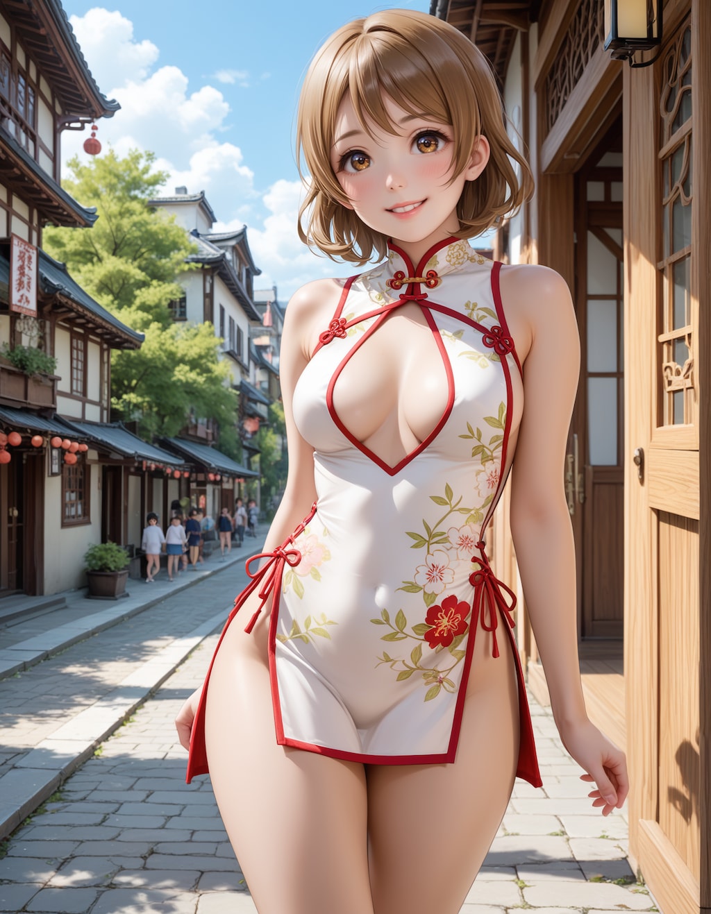 スクールアイドル⁉😅「小泉花陽 国立音ノ木坂学院一年生」チャイナ服Ver．【model：waiANIHENTAIPONYXL_v60】