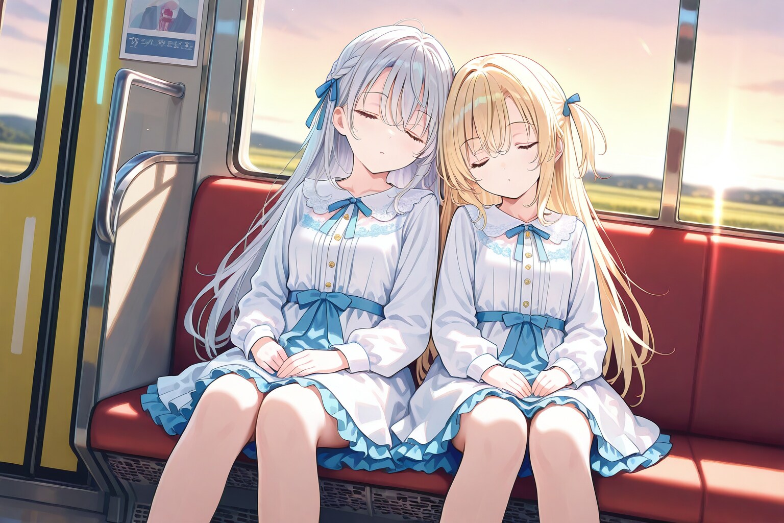 旅行帰りの少女達 | の人気AIイラスト・グラビア