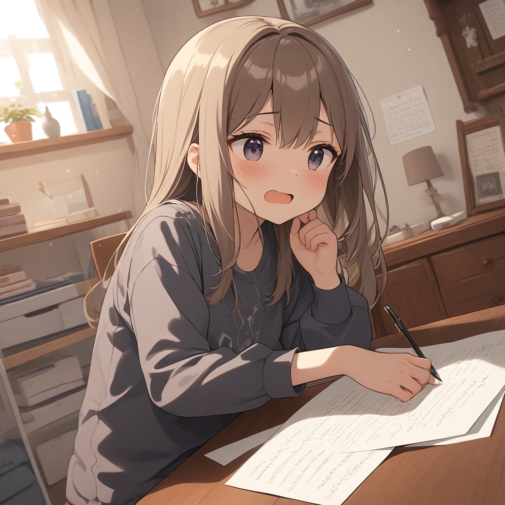 手紙 | の人気AIイラスト・グラビア