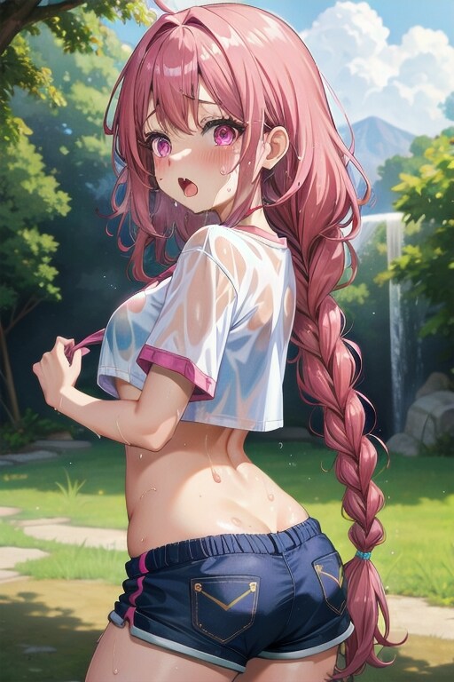 夏の日の夕立
