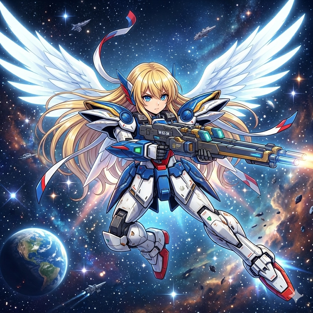 ウィングガンダムゼロ（EW版）少女 | の人気AIイラスト・グラビア