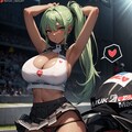 褐色 レースクイーン 3枚目