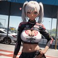 褐色 レースクイーン 12枚目