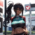 褐色 レースクイーン 8枚目