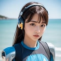 ますたーと海に来ました(エレクトリアストーリー) 2枚目