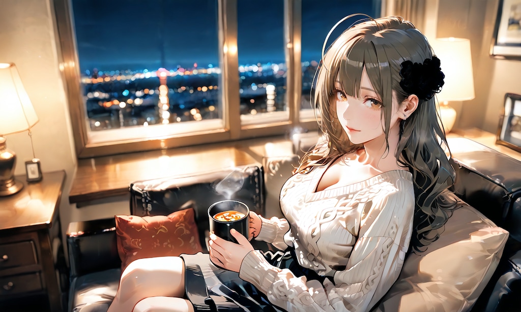 桑山さんと夜景の部屋、ぜんぶ任せてと笑う甘い大人のお姉さん