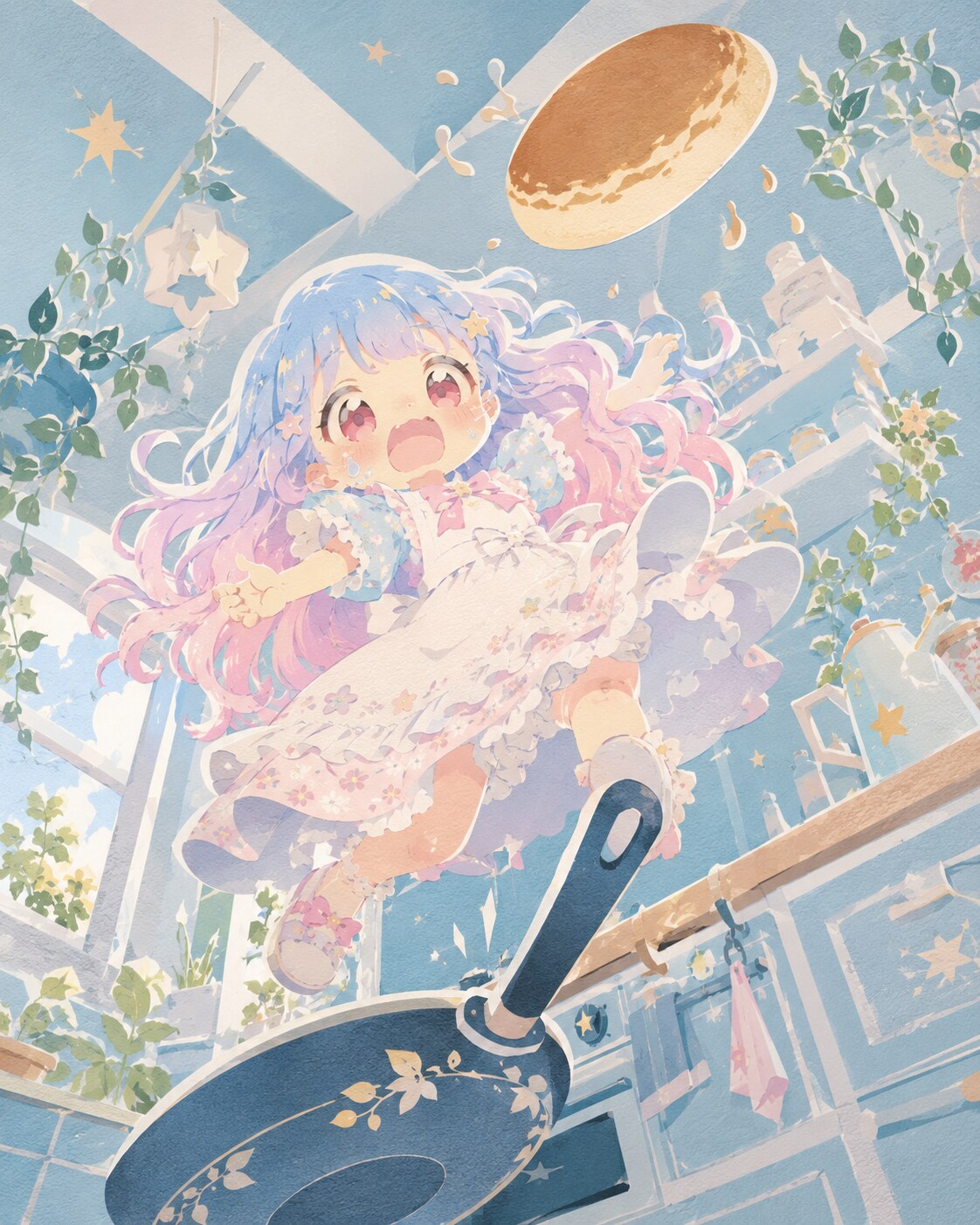 ちびあをちゃんとパンケーキ🥞
