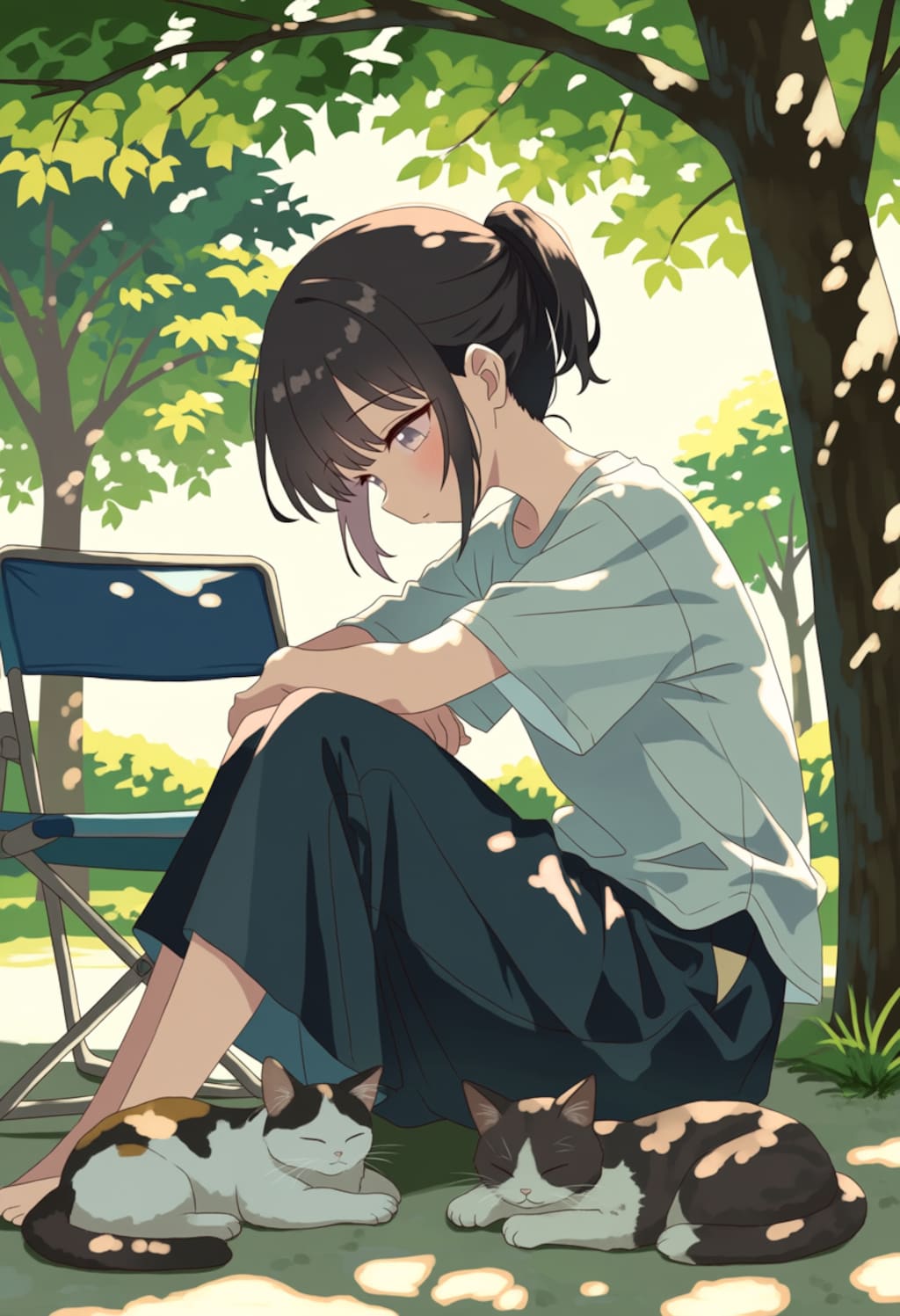 猫、夏