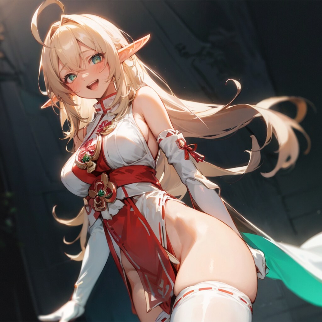エルフの巫女さん