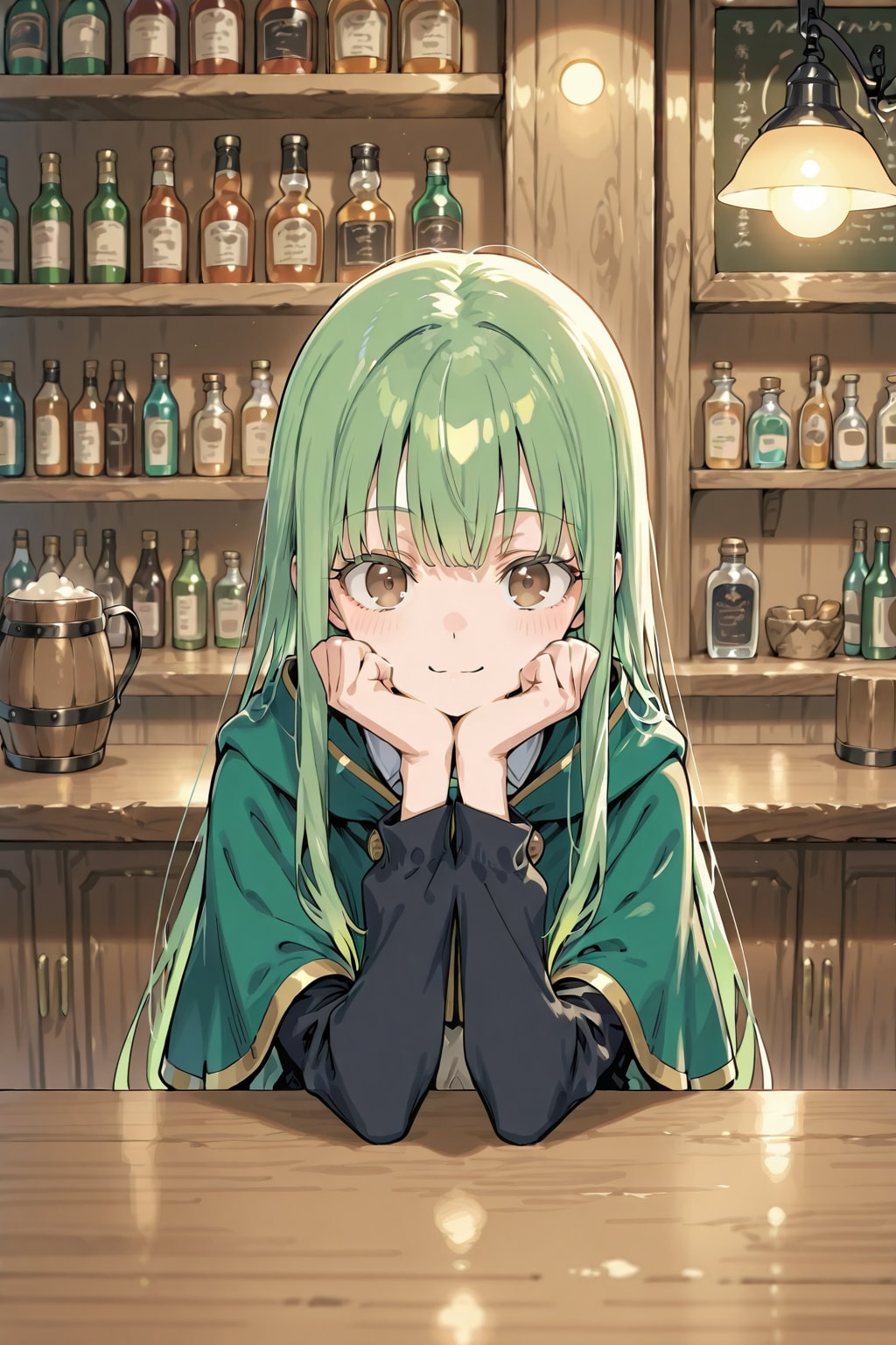 緑髪の魔法使いちゃん