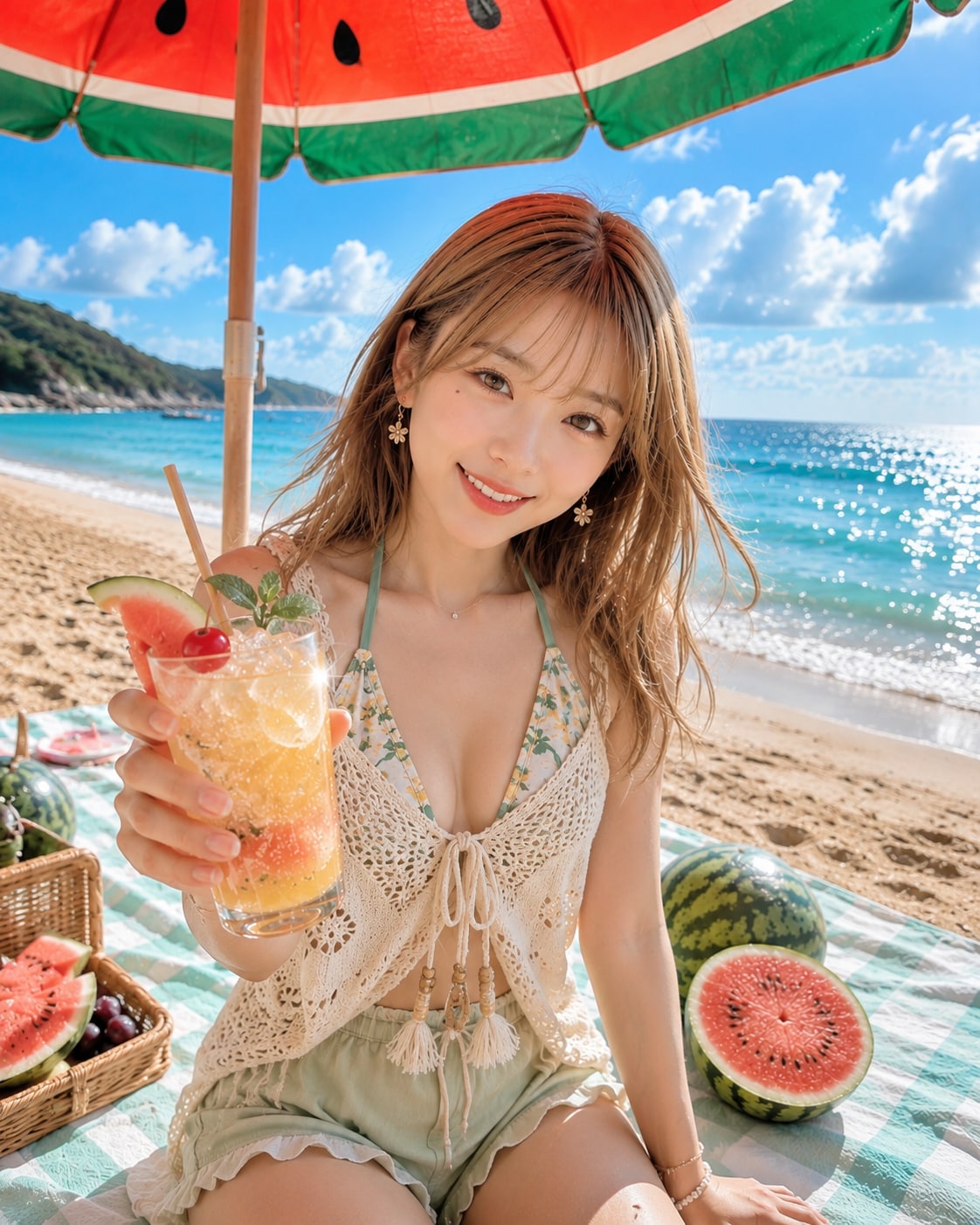 夏×スイカ×トロピカルドリンク
