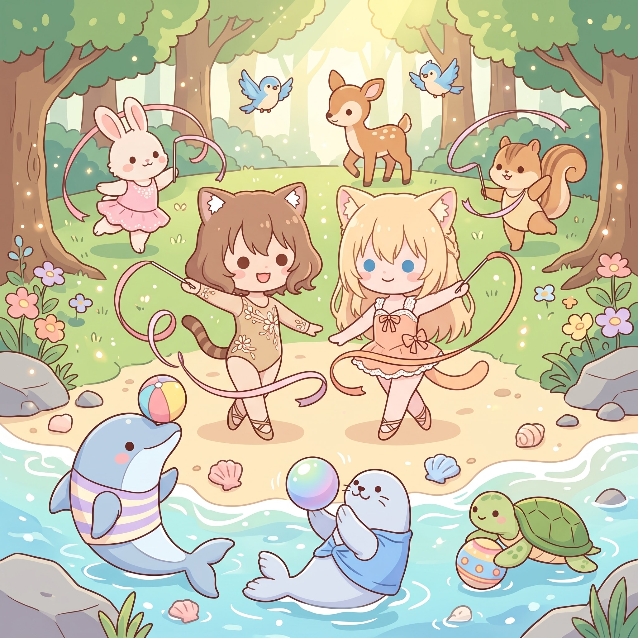 みんなでとっくん！ | の人気AIイラスト・グラビア