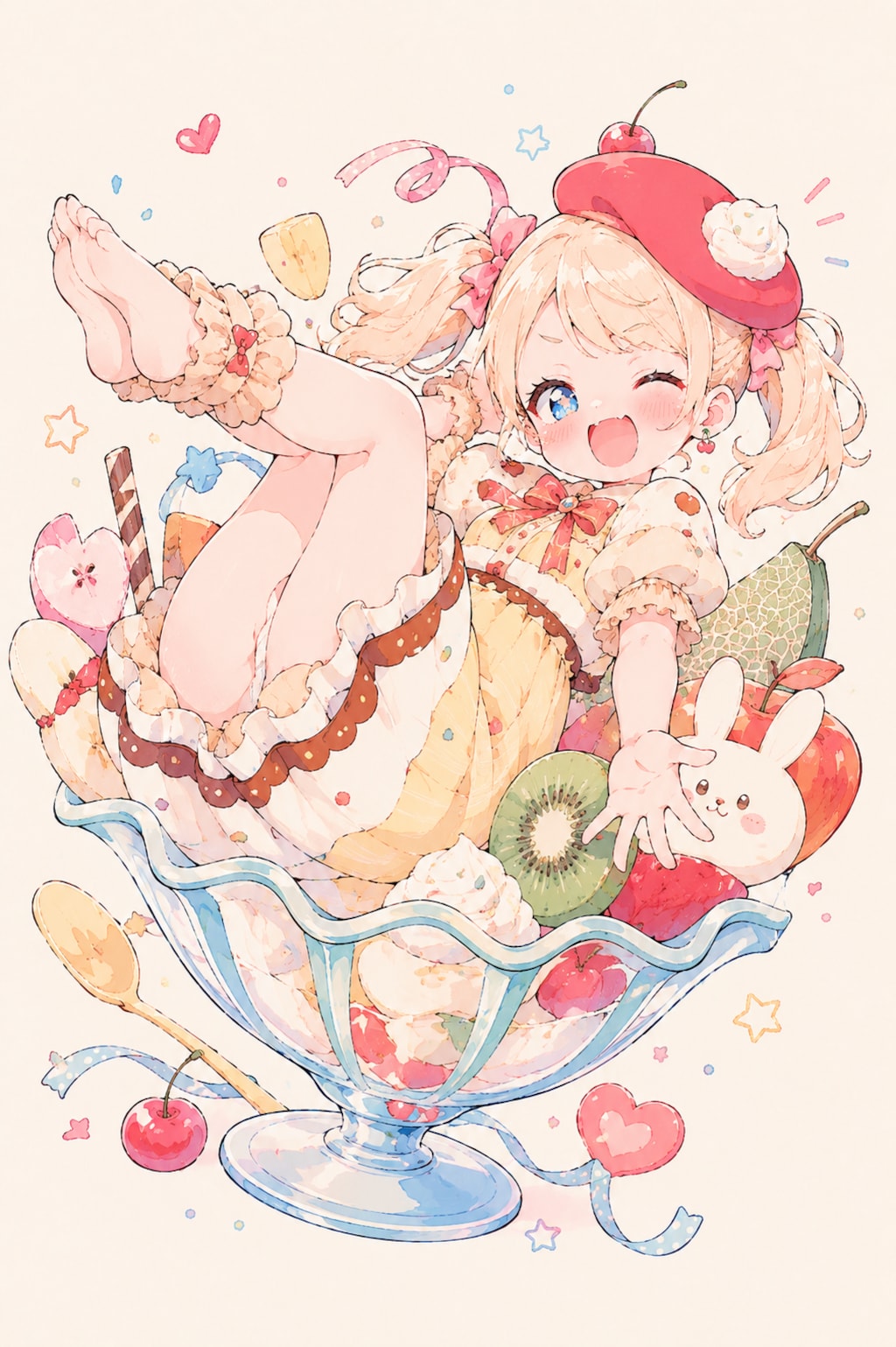 プリンアラモード