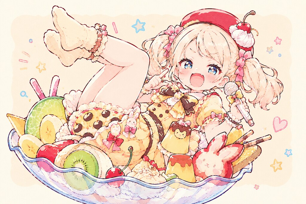 プリンアラモード